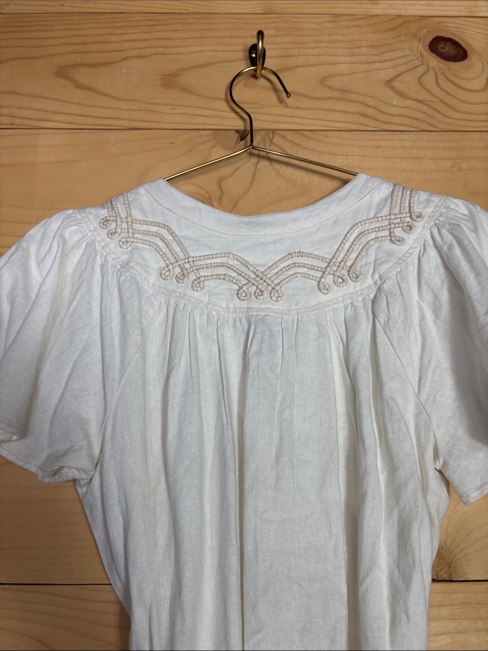 Sonoma white linen blend western style mini dress XS - Picture 9 of 10